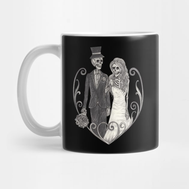 Skeletons loves couple wedding. by Jiewsurreal